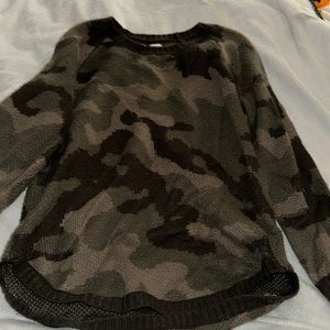 Camo sweater